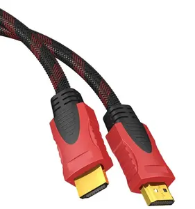 Gold Plated HDMI 4k High Speed 1.4v Male to Male Audio Cables Nylon Braided PVC Jacket CCS hdmi to hdmi cable
