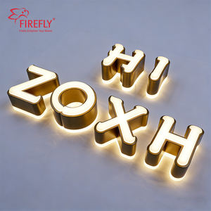 Signalétique personnalisée en acier inoxydable rétroéclairée par LED 3D pour les entreprises, les hôpitaux, la décoration extérieure, étanche IP65 - Product Image 4