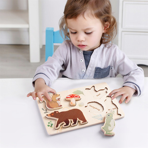 3-Pack Wooden Chunky Puzzles <strong>for</strong> Toddlers Space Ocean Forest Animal Puzzles <strong>Montessori</strong> Educational Learning <strong>Toys</strong> <strong>for</strong> <strong>1</strong> 2Year <strong>Old</strong> - Product Image 6