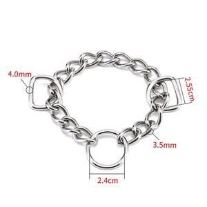 Demi chaîne en métal Martingale starter colliers de chien accessoires 304 acier inoxydable matériel pour animaux de compagnie chaîne de Contraction triangulaire - Product Image 5