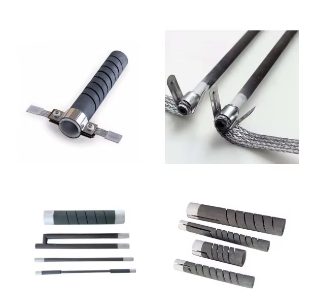 HT Thread Type Sic Resistor High Temperature Single/Double Spiral Sic Heater Silicon Carbide Heating Elements