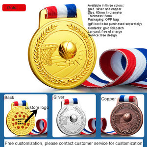 カスタムメイドロゴスポーツレースアワードメダルゴールドブランクメタルメッキ3d/2Dヨーロッパバスケットボールメダルメダル - Product Image 4