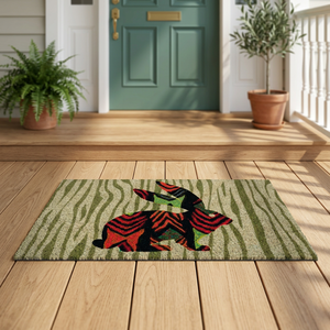 Lapin avec beaucoup de couleurs à carreaux paillassons pour maison Paillasson pour chambre Tapis coloré au prix de gros - Product Image 5