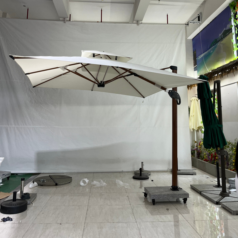 Large Outdoor Cantilever Umbrella UV Protection