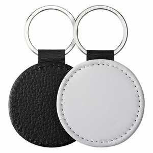 Custom Blank Heat Transfer Diy Double-Size Printed Keychain Pu <b>Leather</b> Double Sides Sublimation <b>Keyring</b> - Product Image 6