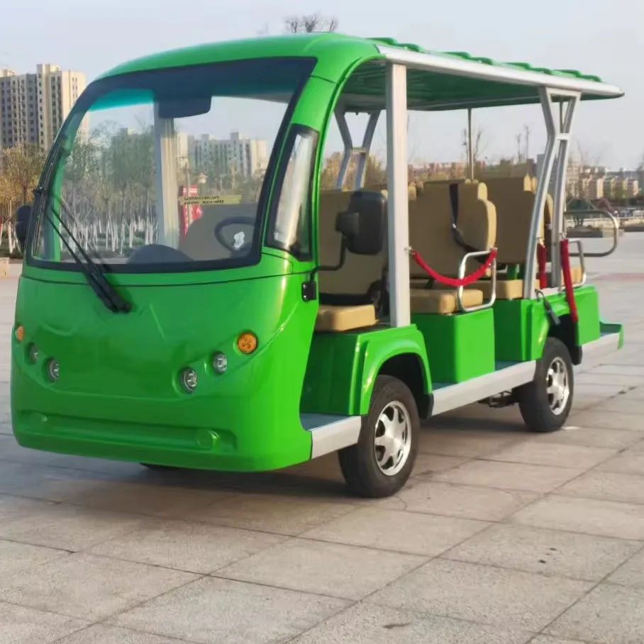 Tong Cai China Popular Brand 11-Seater Electric Sightseeing Shuttle Bus 7.5KW Luxury Tour Bus Fairly Priced Golf Carts for Sale