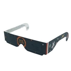 Gafas para <span class=keywords><strong>Eclipse</strong></span> Solar 2026, Directo de Fábrica, Marco de Papel, Color Neutro, Logotipo Personalizado Disponible, Precio al por Mayor - Product Image 3