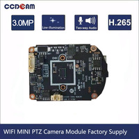 Module de Mini caméra dôme PTZ p, sans fil, avec Zoom x4, détection humaine, reconnaissance vocale bidirectionnelle, application Tuya, fourniture usine