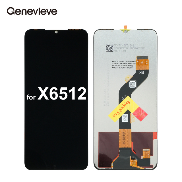 Genevieve Wholesale 1 Year Replacement Touch Screen 6.6" for TECNO X6512 Mobile Phone LCD In-cell Display 400cd+