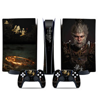 Autocollant de protection intégral en vinyle Black Myth Wukong pour console PS5 (édition disque et numérique) et manette, anti-rayures