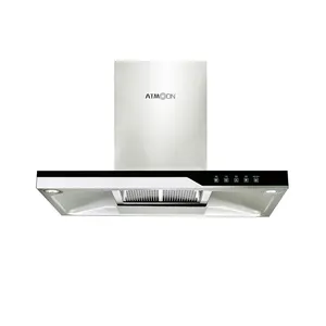 700mm/900mm Stainless Steel Filters Downdraft White Range Hoods And Powerful Cooker Hood
