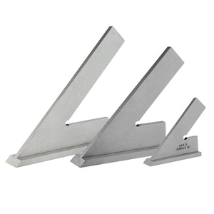 Règle d'angle carrée en acier inoxydable galvanisé à 45 degrés 120*80 Outil de mesure carré d'ingénierie dans un emballage en boîte - Product Image 4