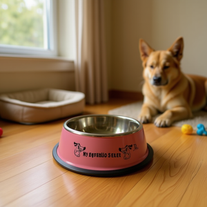 MNJ Dog Feeder 16Cm Stainless Steel Pet Bowl For Dogs And Cats - Product Image 2