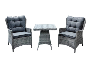 Conjunto de Muebles de Jardín Modernos de Ratán PE y Cerámica con Vidrio, Apilables, de 2 Plazas, <span class=keywords><strong>para</strong></span> <span class=keywords><strong>Patio</strong></span> Exterior, Balcón y Piscina, Tendencia Actual 2026 - Product Image 4