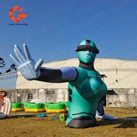 Modèle de robot IA gonflable géant pour scène de festival de musique, modèle humain gonflable pour fêtes et événements