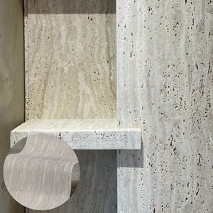 Tấm ốp tường mềm dẻo vân đá Travertine 600*1200mm, gạch porcelain mềm nhẹ, dùng cho nhà ở và thương mại