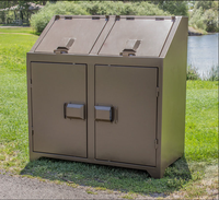 Poubelle anti-ours, deux conteneurs de poubelle de 32 gallons