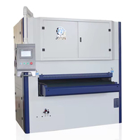 Nueva Máquina Industrial Jotun para Redondear Bordes y Desbarbar, Motor de 17kW, Cinta de Lija, Rodillo de Cepillo, Acabado de Bordes de Placas Metálicas, Fácil de Usar