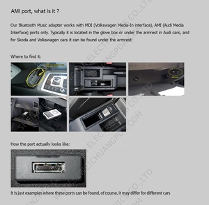 CHELINK AMI música interfaz AUX cargador de coche Cable Compatible para <span class=keywords><strong>Audi</strong></span> 3G sistema con 11 teléfono 11 Pro 11XS. X 8 7 6 Plus 5 - Product Image 6