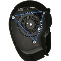 Démarreur à rappel GW pour moteur Loncin 1P65 196cc à arbre vertical, moteur à essence 4 temps, pièces de motoculteur, acier noir, garantie 1 an