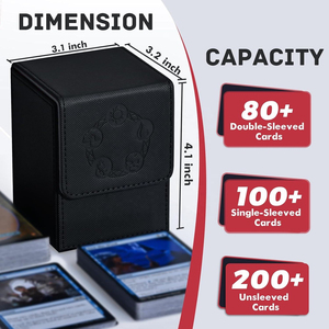 YY ที่ใส่การ์ดแม่เหล็กหนัง PU สำหรับเล่นเกมบนโต๊ะและนักสะสม - Product Image 2