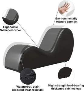 <span class=keywords><strong>Chaise</strong></span> Longue Premium per Yoga e Stretching in Ecopelle Design Ergonomico Poltrona Relax in Ecopelle - Product Image 4