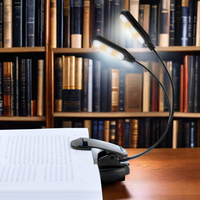 Lampe de bureau LED à clip LOHAS moderne, portable, alimentée par courant alternatif, 5 températures de couleur, à intensité variable, protection des yeux, rechargeable par USB, éclairage doux pour l'étude et le travail