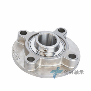 Unidad de Rodamiento Esférico de Acero Inoxidable Sfc207, 30 mm de Diámetro Interior, Montaje en Bloque de Soporte para Plantas de Fabricación - Product Image 1