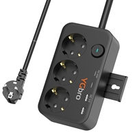 Suministros de equipos eléctricos de la UE para el hogar 20W USB QC 3,0 temporizador de enchufe de extensión 3 salidas tira de alimentación universal