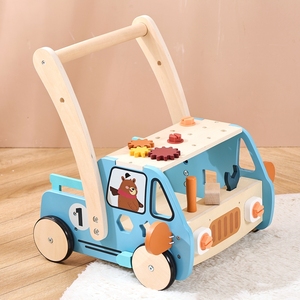 PMZ2201 <span class=keywords><strong>chariot</strong></span> éducatif en bois moderne marcheurs pour bébés jouet marcheur pousseur pour garçons filles fonction <span class=keywords><strong>de</strong></span> <span class=keywords><strong>marche</strong></span> pour enfants groupe d'âge - Product Image 1