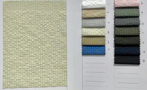 Tela de poliéster jacquard ripstop lisa y arrugada en stock, tela corta para ropa de exterior - Product Image 2