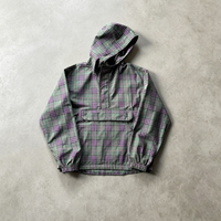 Veste coupe-vent en nylon à carreaux réactive à l'eau pour homme, fabriquée sur mesure, pour le sport et les activités de plein air