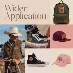 Étiquette adhésive personnalisée en cuir PU avec logo en relief, patch de réparation en cuir personnalisé, étiquette en TPU à repasser sur les vêtements, patchs pour chapeaux, jeans, vêtements - Product Image 3
