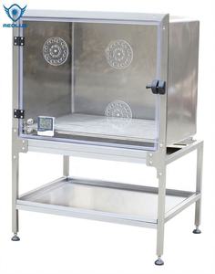 Veteriner köpek kafesi ağır cam kulübesi paslanmaz Steiless çelik kafes kuşlar - Product Image 1