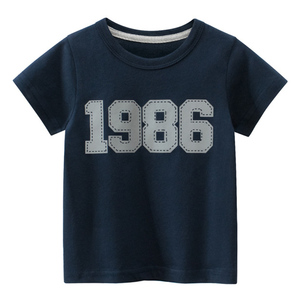 Ropa especial para niños, venta al por mayor, 2 años a 7 años, <span class=keywords><strong>camiseta</strong></span> de manga corta para niños, ropa de verano a rayas para niños y bebés - Product Image 4