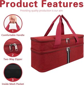 Bolsa de Transporte para Controlador de DJ, con Compartimentos Inferiores Acolchados Desmontables, Bolsa para Cables de DJ, Bolsa Personalizada para Equipo de DJ - Product Image 2