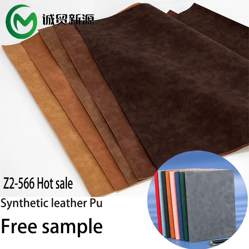 Crazy Horse Leather good Price scratch-resisitan Nubuck Cowhide Synthetic Water-Based Pu Faux Leather Fabric for RFID Wallet