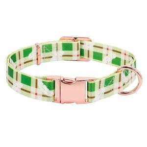 개인화 된 내구성 조정 가능한 인쇄 패션 디자인 패턴 승화 금속 버클과 부드러운 폴리에스터 개 칼라 - Product Image 5