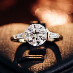 Anillos de Joyería Fina al por Mayor, Anillo de Compromiso de Diamantes para Mujer, VVS. Anillos de Oro de 14K y 18K con Moissanita para Mujer, Anillos de Compromiso - Product Image 6