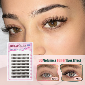 Kit de Pestañas Postizas al por Mayor con Logotipo Personalizado, Estilo Manga, Curvatura D, Segmentos Naturales, Pestañas de Visón Sintético - Product Image 2