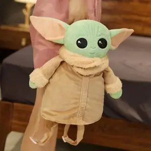 HUAYI супер мягкие кавайные Мультяшные мягкие куклы Животные для гостиной диван подушка пользовательские плюшевые игрушки Детский рюкзак Yoda