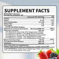 Gummies Complexe 14-en-1 de Glycinate de Magnésium en Gros avec L-Théanine et Ashwagandha pour le Soulagement du Stress et la Récupération Post-Entraînement
