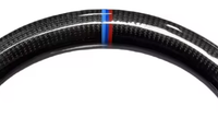Volant sport en cuir et fibre de carbone personnalisé pour BMW G20 G30 G11 G12 G32, style performance à 3 branches