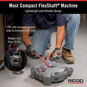AMJET & RIDGID Clogs strumenti di ispezione dello scarico <span class=keywords><strong>per</strong></span> impieghi gravosi soluzioni <span class=keywords><strong>per</strong></span> impianti idraulici a coclea flessibili <span class=keywords><strong>per</strong></span> l'ispezione degli scarichi Ridgid - Product Image 5
