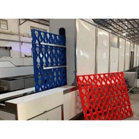 Machine à laver robuste en acier inoxydable pour conteneurs à légumes, avec roulement pour le nettoyage des paniers, plateaux et bacs alimentaires, triple lavage