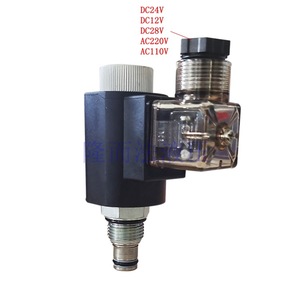 Vanne à cartouche filetée hydraulique LSV08-22-M, port 3/4 po, bidirectionnelle, normalement fermée, commande manuelle - Product Image 3