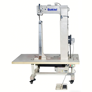 Machine à coudre industrielle Sokiei à point de chaînette, à bras haut, à aiguille simple, moteur 750W - Product Image 1