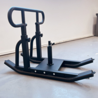 Traîneau lesté réglable en acier durable avec poignées confortables pour l'entraînement complet du corps (jambes et bras) à domicile