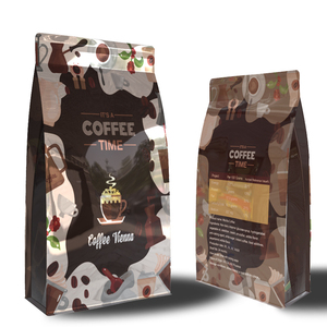 Sacs à gousset à fond plat écologiques PM personnalisés ODM usine 250g 340g 500g 1kg 2.5kg tailles pour café nourriture pour animaux de compagnie avec fermeture à glissière Valve - Product Image 2