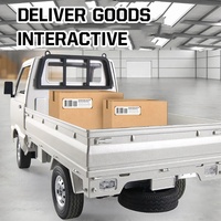 WPL D12 2.4G électrique hors route RTR alliage métal moulé sous pression Kits Led lumières dérive télécommande voiture RC Van camion pour garçons et enfants